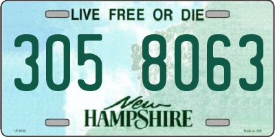 NH license plate 3058063