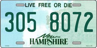 NH license plate 3058072