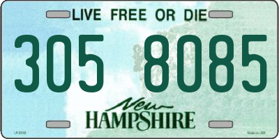 NH license plate 3058085