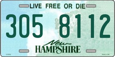 NH license plate 3058112