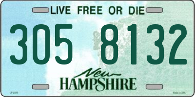 NH license plate 3058132