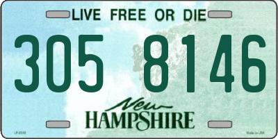 NH license plate 3058146