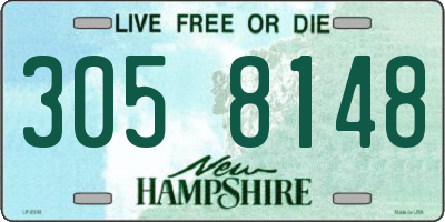 NH license plate 3058148