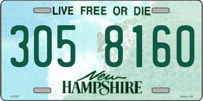NH license plate 3058160