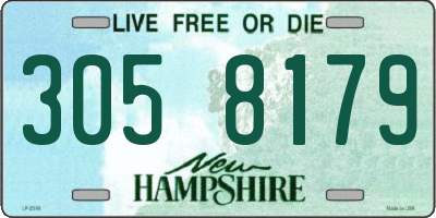 NH license plate 3058179