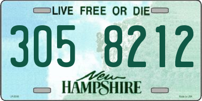 NH license plate 3058212