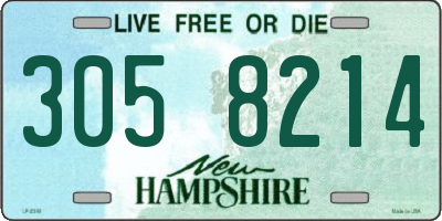 NH license plate 3058214