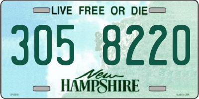 NH license plate 3058220