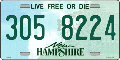 NH license plate 3058224