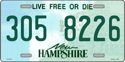 NH license plate 3058226