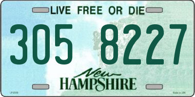NH license plate 3058227