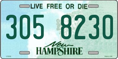 NH license plate 3058230