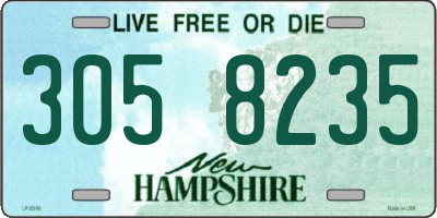 NH license plate 3058235