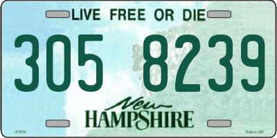 NH license plate 3058239
