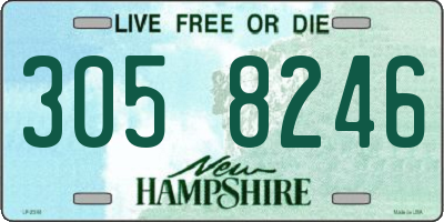 NH license plate 3058246