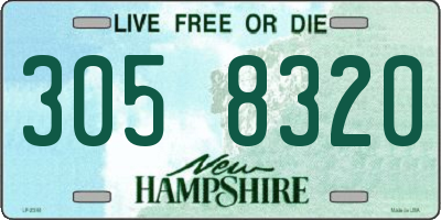 NH license plate 3058320