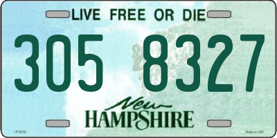 NH license plate 3058327