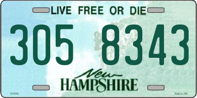 NH license plate 3058343