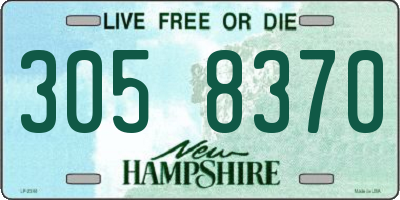 NH license plate 3058370