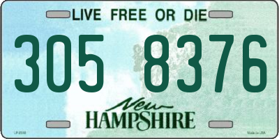 NH license plate 3058376