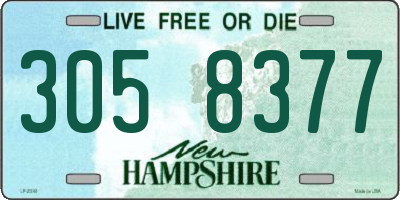 NH license plate 3058377