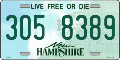 NH license plate 3058389