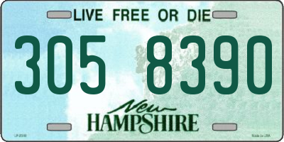 NH license plate 3058390