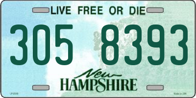 NH license plate 3058393