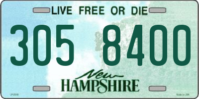 NH license plate 3058400