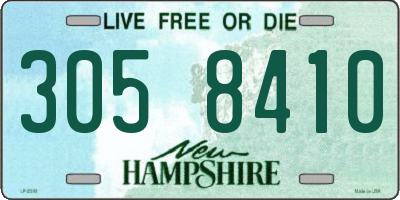 NH license plate 3058410