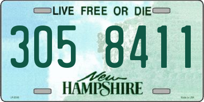 NH license plate 3058411