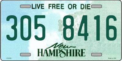 NH license plate 3058416