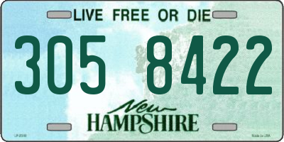 NH license plate 3058422