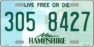 NH license plate 3058427