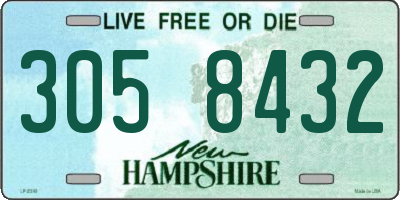 NH license plate 3058432