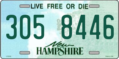 NH license plate 3058446