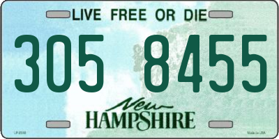 NH license plate 3058455