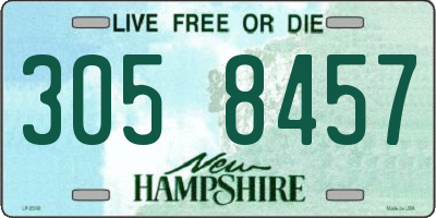 NH license plate 3058457