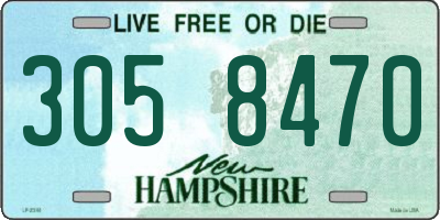 NH license plate 3058470