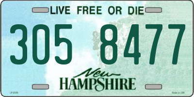 NH license plate 3058477