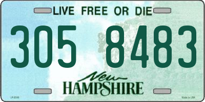 NH license plate 3058483
