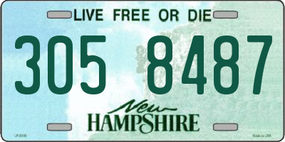 NH license plate 3058487