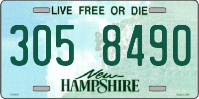 NH license plate 3058490