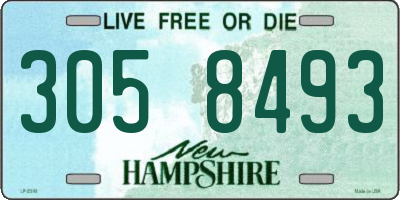 NH license plate 3058493