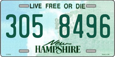 NH license plate 3058496