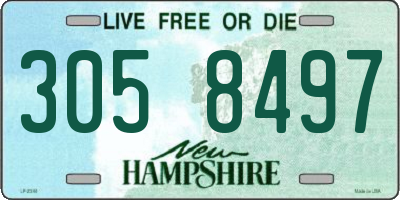 NH license plate 3058497