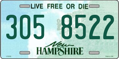 NH license plate 3058522