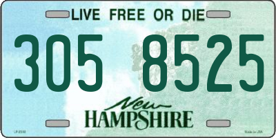 NH license plate 3058525