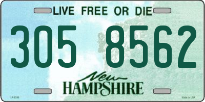NH license plate 3058562