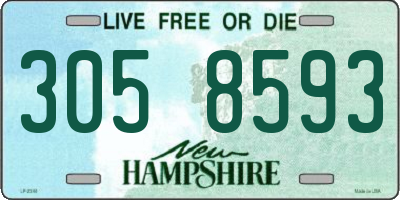 NH license plate 3058593